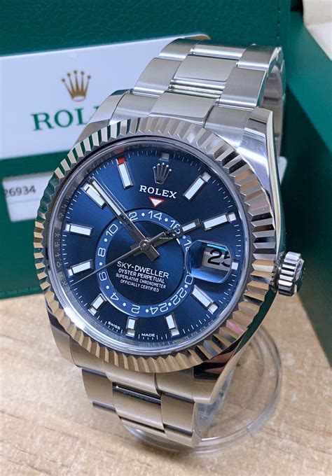 rolex skydweller blue face